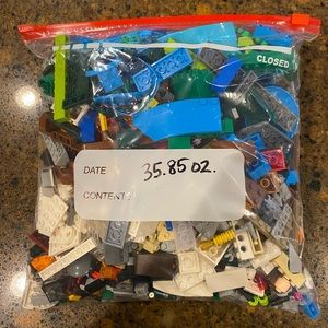 Legos - mixed shape in a gallon bag